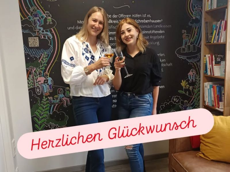 Dekoratives Bild eines Instagram Posts der Offenen Hilfen