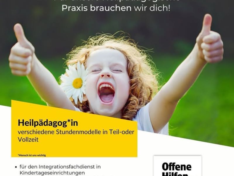 Dekoratives Bild eines Instagram Posts der Offenen Hilfen