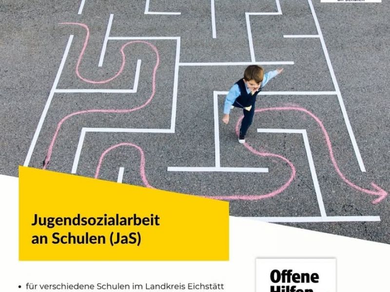 Dekoratives Bild eines Instagram Posts der Offenen Hilfen