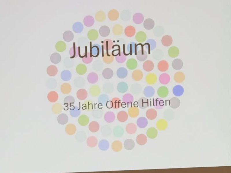 Dekoratives Bild eines Instagram Posts der Offenen Hilfen