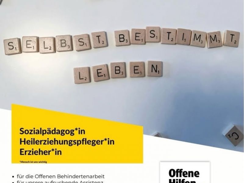 Dekoratives Bild eines Instagram Posts der Offenen Hilfen