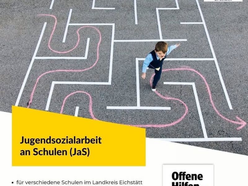 Dekoratives Bild eines Instagram Posts der Offenen Hilfen