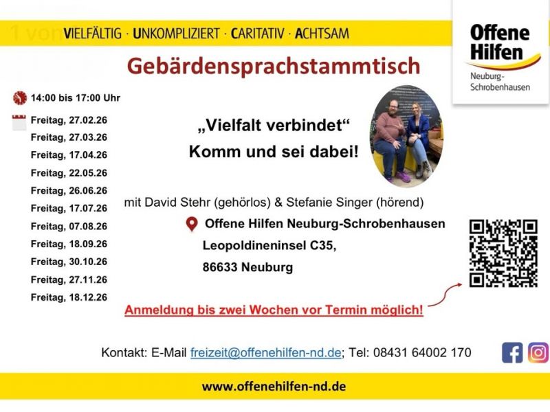 Dekoratives Bild eines Instagram Posts der Offenen Hilfen