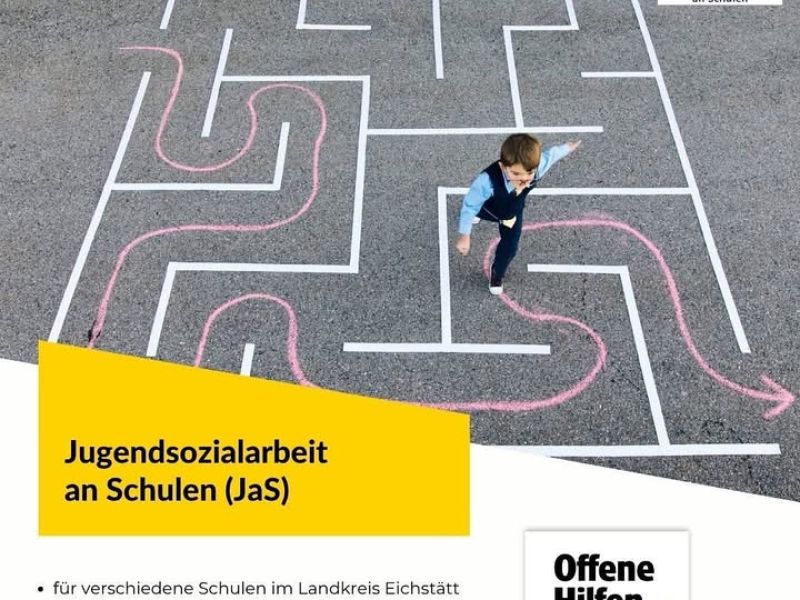 Dekoratives Bild eines Instagram Posts der Offenen Hilfen