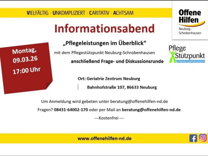 Dekoratives Bild eines Instagram Posts der Offenen Hilfen