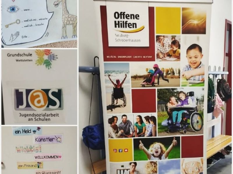 Dekoratives Bild eines Instagram Posts der Offenen Hilfen